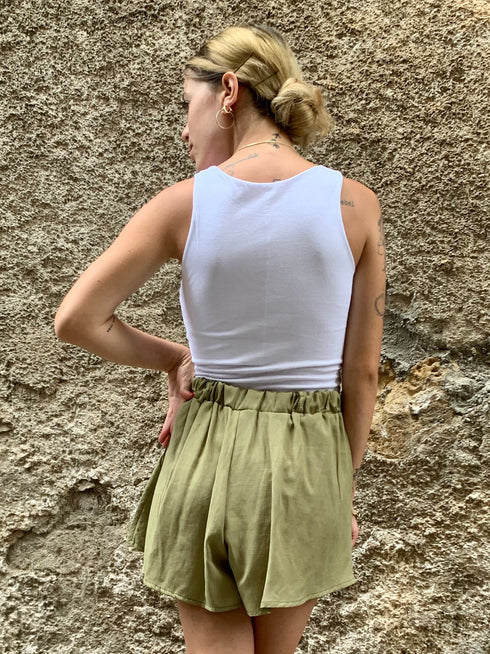 Shorts farfalla in cotone